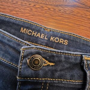 MK Michael Kors Izzy Skinny Denim Stretch Jeans 10 Dark Wash